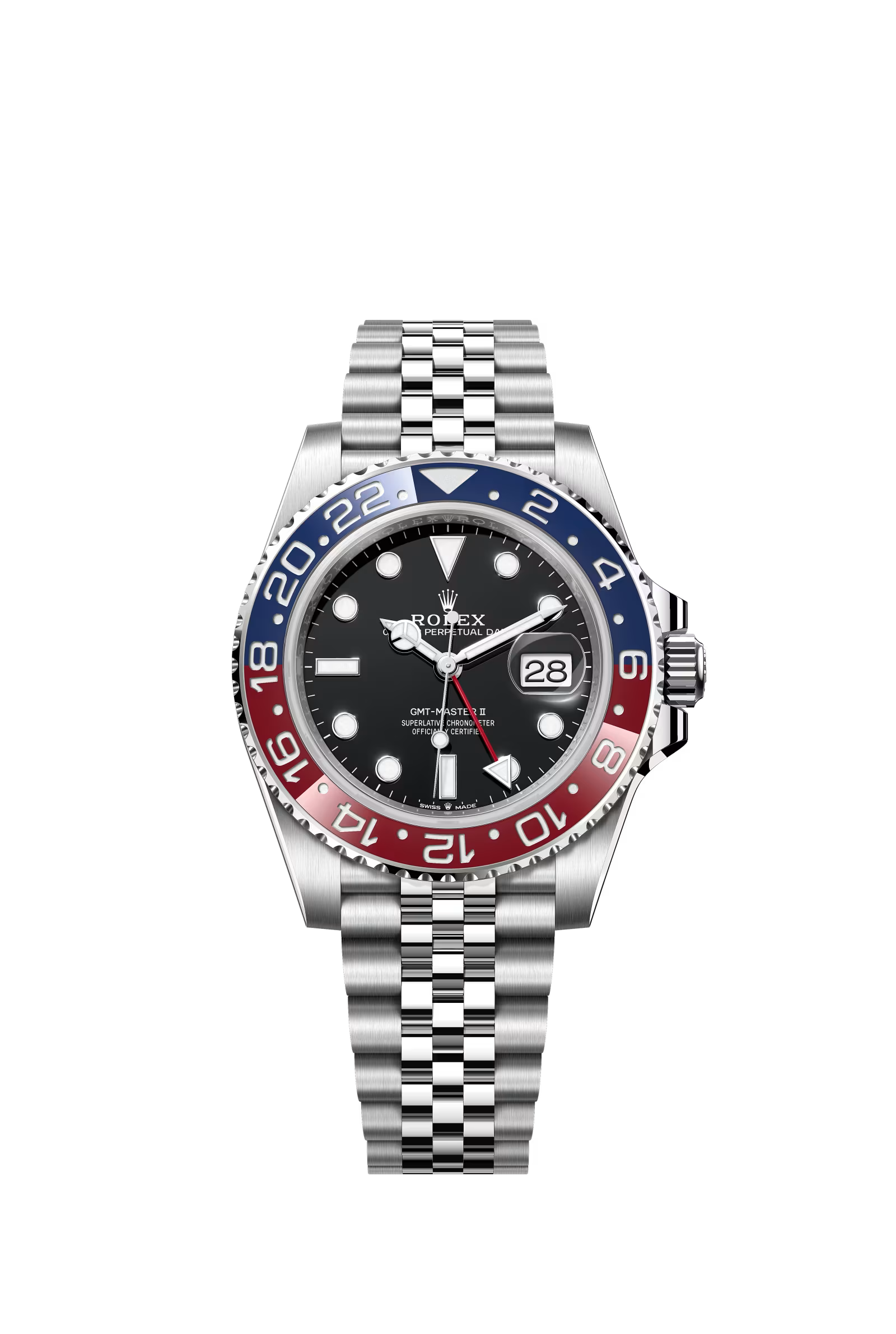 Rolex GMT-Master II Pepsi Oystersteel Blue & Red Dial 40mm - 126710BLRO