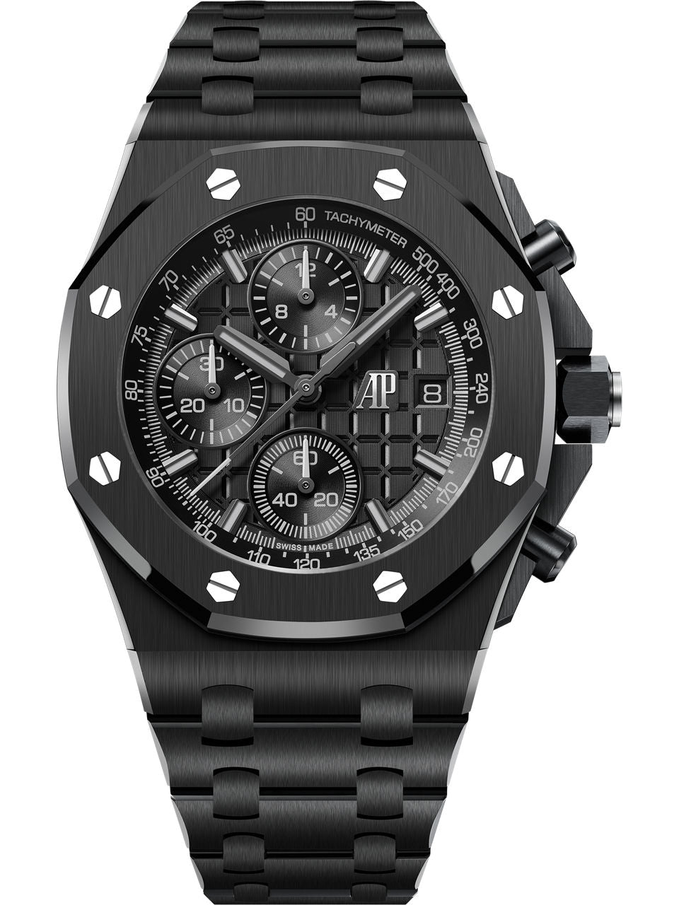 Audemars Piguet Black Ceramic Royal Oak Offshore Chronograph Watch – Black Dial – Ceramic Bracelet – 26238CE.OO.1300CE.02